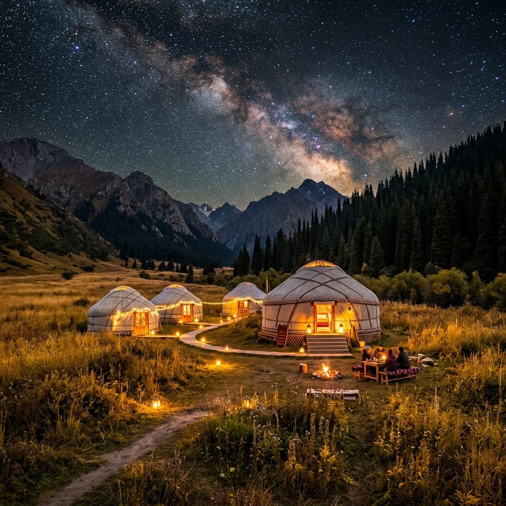 Юрточный лагерь Каркыра